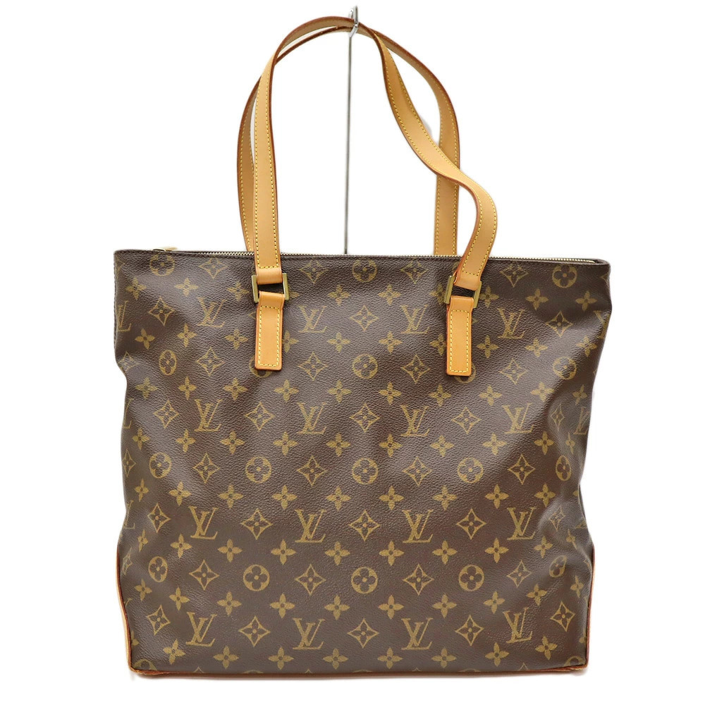 Louis Vuitton Cabas Mezzo Monogram Canvas Tote Bag Brown